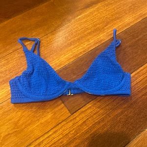 Royal Blue Underwire Bikini Top